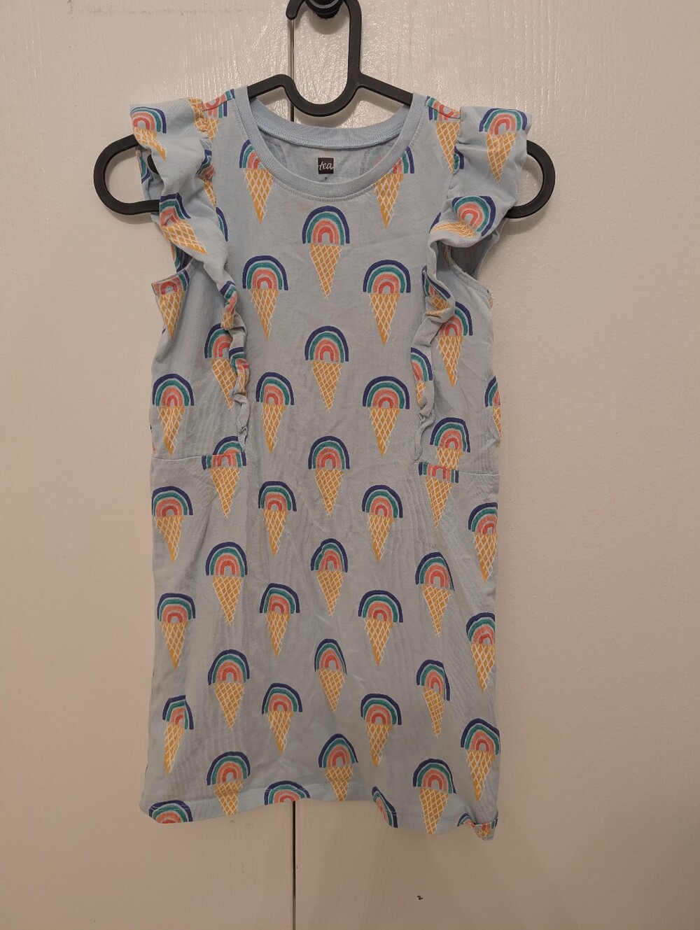 Tea Collection Girls Rainbow Ice Cream Dress Size 7